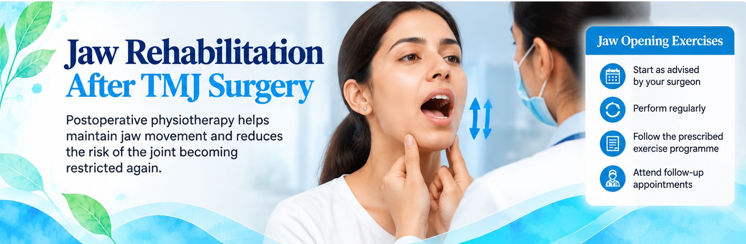 Jaw rehabilitation after TMJ surgery: postoperative physiotherapy and jaw opening exercises