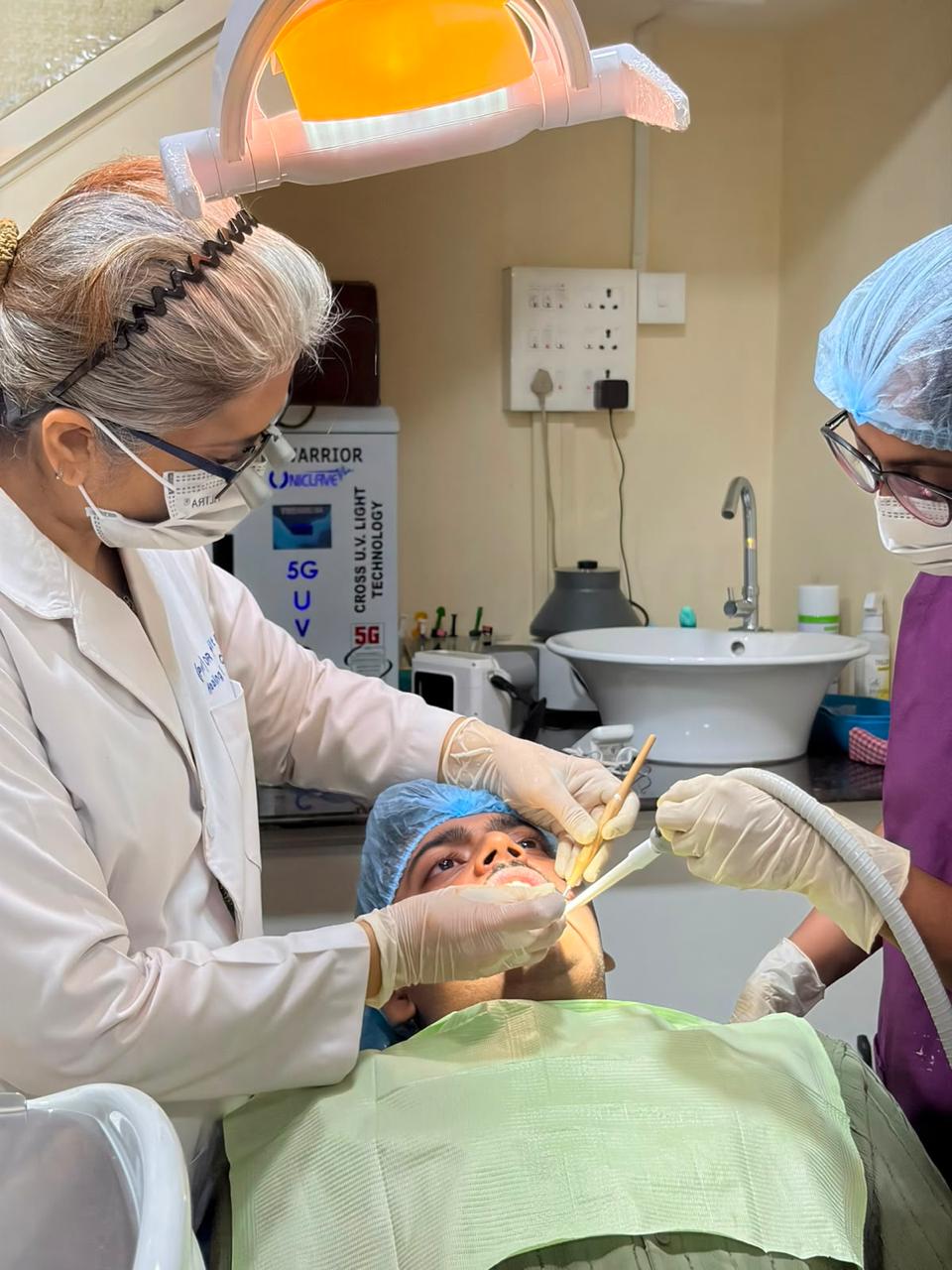 Sterile surgical protocol at the oral surgery suite in Madgaon