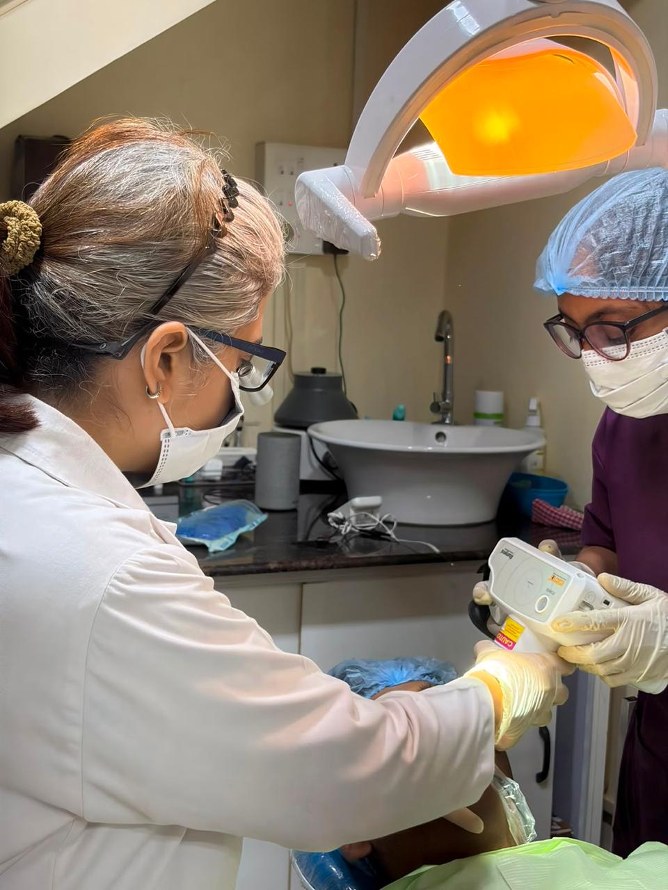 Consultation room at Dr. Taranjit Kaur's speciality dental clinic in Goa