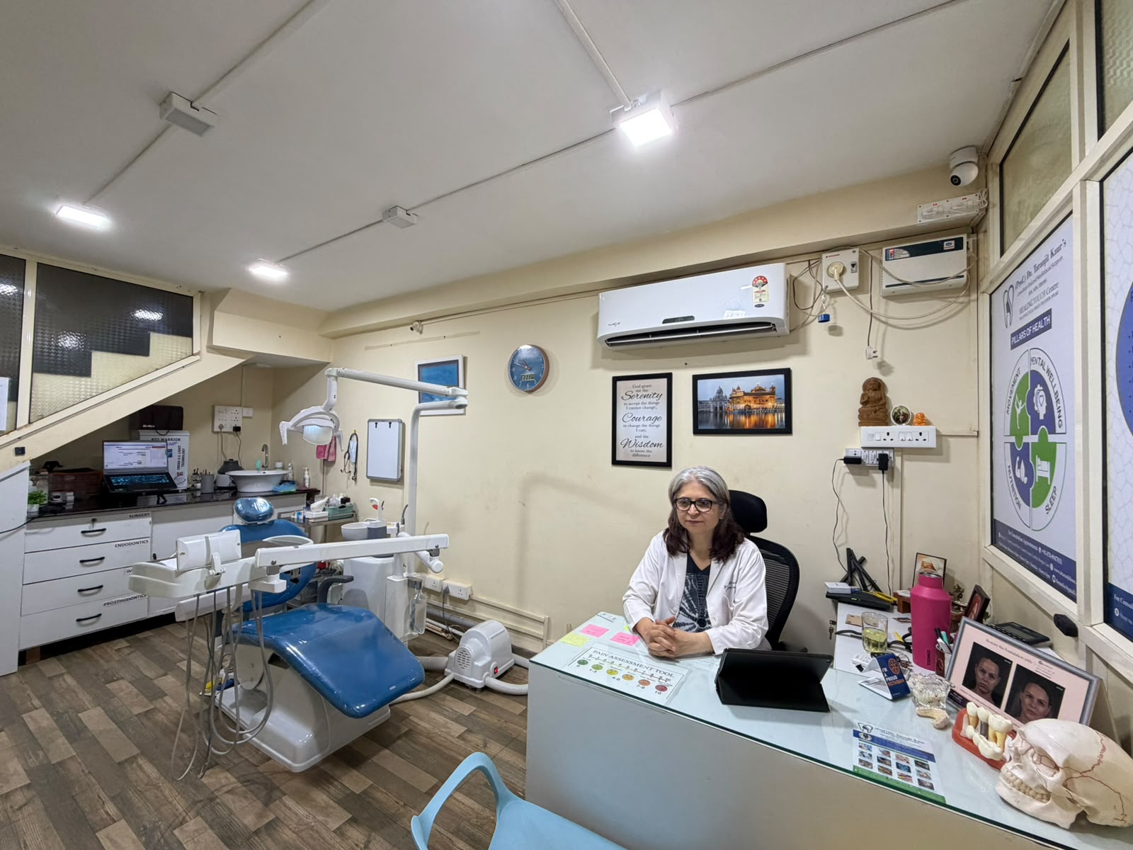 Dental equipment and surgical setup at Healing Touch Centre
