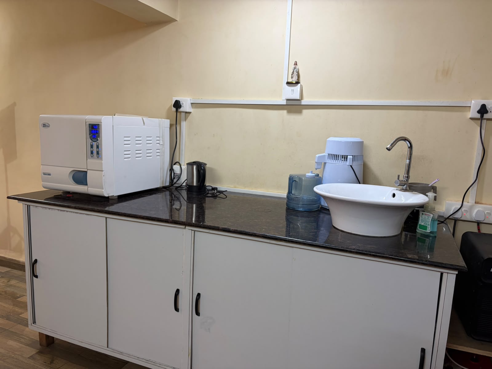 Sterilisation and infection-control zone at Healing Touch Centre